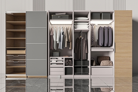 Modern wardrobe 3d model