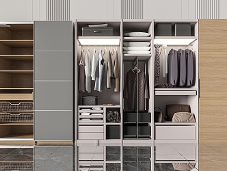 Modern wardrobe 3d model