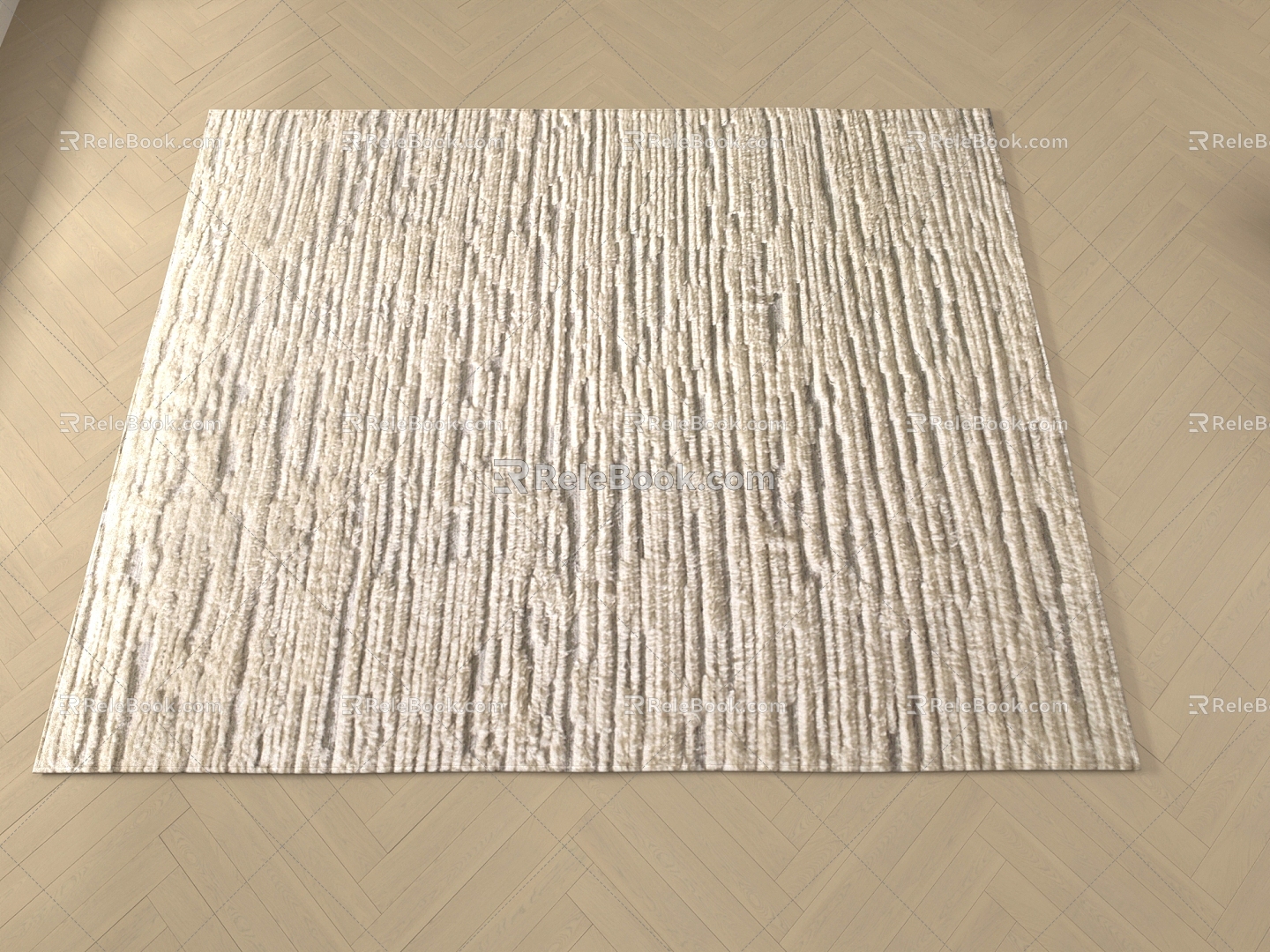 Square carpet carpet 3d model