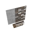 Modern Table And Chair Set With Wooden Structure And Marble Tabletop