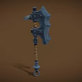 Cartoon Axe Tomahawk Game Equipment Short Handle Axe Medieval Weapon Cold Weapon Fantasy Weapon 3d model