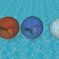 Colorful Spherical Play Equipment With Mesh Structure For Kids Outdoor Playground