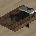 Quiet Wind Tea Table Log Wind Tea Table 3d model