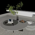 Modern coffee table 3d model