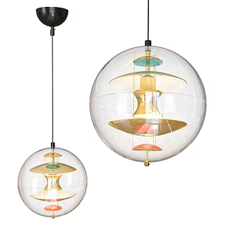 Crystal chandelier glass chandelier restaurant chandelier bedside chandelier bar table chandelier 3d model