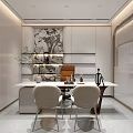 Modern Light Luxury Beauty And Hair Salon Reception Lobby With Elegant Comfortable Warm Waiting Space
