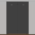 Modern Double Door Refrigerator With Sleek Design For Contemporary Home Kitchen