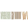 Bamboo Room Dividers With Various Styles And Natural Materials For Home Decor