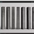 modern column concrete column 3d model