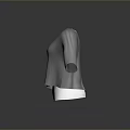 Gray Off Shoulder Short Sleeve Top For Daily Casual Wear