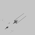 Sleek Gray Military Fighter Jet With Landing Gear And Tail Fin Emblem