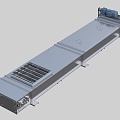 Bulk material chain conveyor 3d model