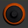 Orange Plastic Bottle with Black Cap and Product Label for Daily Use