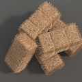 Hay stack hay stack hay stack weed stack hay stack hay stack hay stack turf low face number low model simple model game video level super realistic 3d model