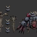 Game Monster Character Orc Warrior Horror Fantasy Characters 3d model