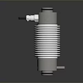 Industrial Pressure Transducer With Metal Cylindrical Body Corrugated Structure And Side Connector