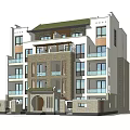 New Chinese-style Multi-storey Residence 3d model