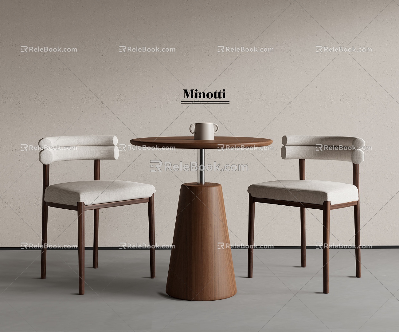 Modern Leisure Table and Chair Coffee Table and Chair Combination Negotiation Table and Chair Round Dining Table and Chair 3d model