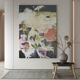 modern decorative painting 3d model