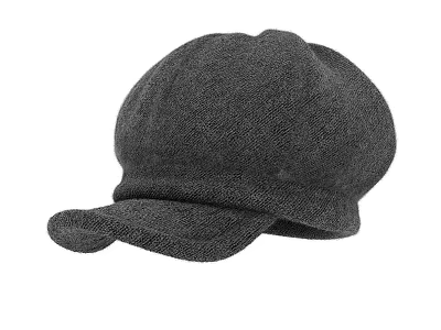 Black Knitted Hat With Brim Casual Style Soft Comfortable For Daily Use 3d model