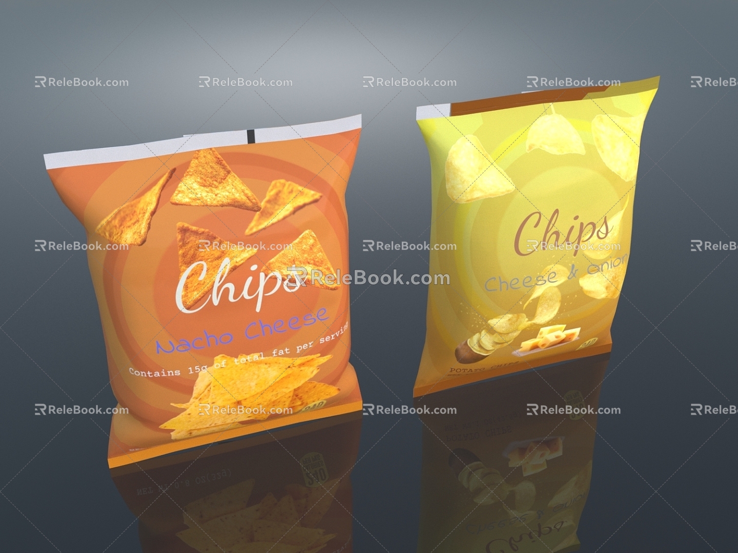 Potato Chips 3d model