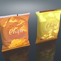 Potato Chips 3d model