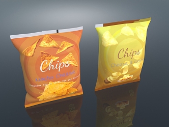 Potato Chips 3d model