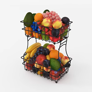 Modern fruit basket 3d model