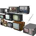 Vintage Televisions Collection Featuring Various Retro Models And Classic Designs 3d model