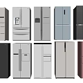 Modern Refrigerators and Freezers With Various Styles Different Colors and Designs