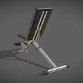 Black Fitness Bench With FIT Logo Silver Frame And Adjustable Design For Home Gym