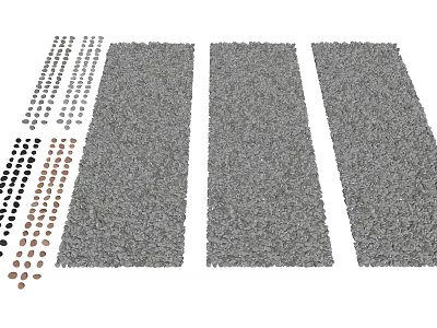 Natural Stone and Wood Planks with Various Textures for Home Decor Projects 3d model