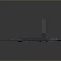 3D Rendered Vintage Metal Weapon With Long Barrel Stock And Magazine