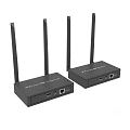 Black Wireless Routers As Daily Electrical Appliances With Four Antennas For Home Internet Use