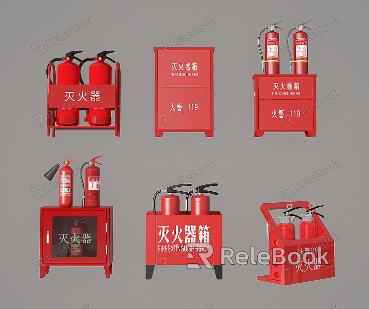 Fire equipment fire extinguisher fire extinguisher box fire equipment supplies model