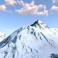 Mount Everest Snow Mountain Snow Mountain Scenery Snow Mountain Scenery 3d model