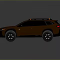 Orange SUV With Roof Rack Black Wheels And Sporty Exterior Design