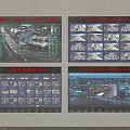 Advanced Projection Monitoring System For Traffic Control Center With Multiple Screens And Real Time Surveillance