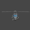 U.S. Navy Military Helicopter With Gray Body And Rotor System Design