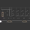 Neatly Arranged Numbered White Lockers Interior With Corridor Walls And Gray Floor