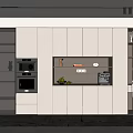 Wine cabinet display cabinet 3d model