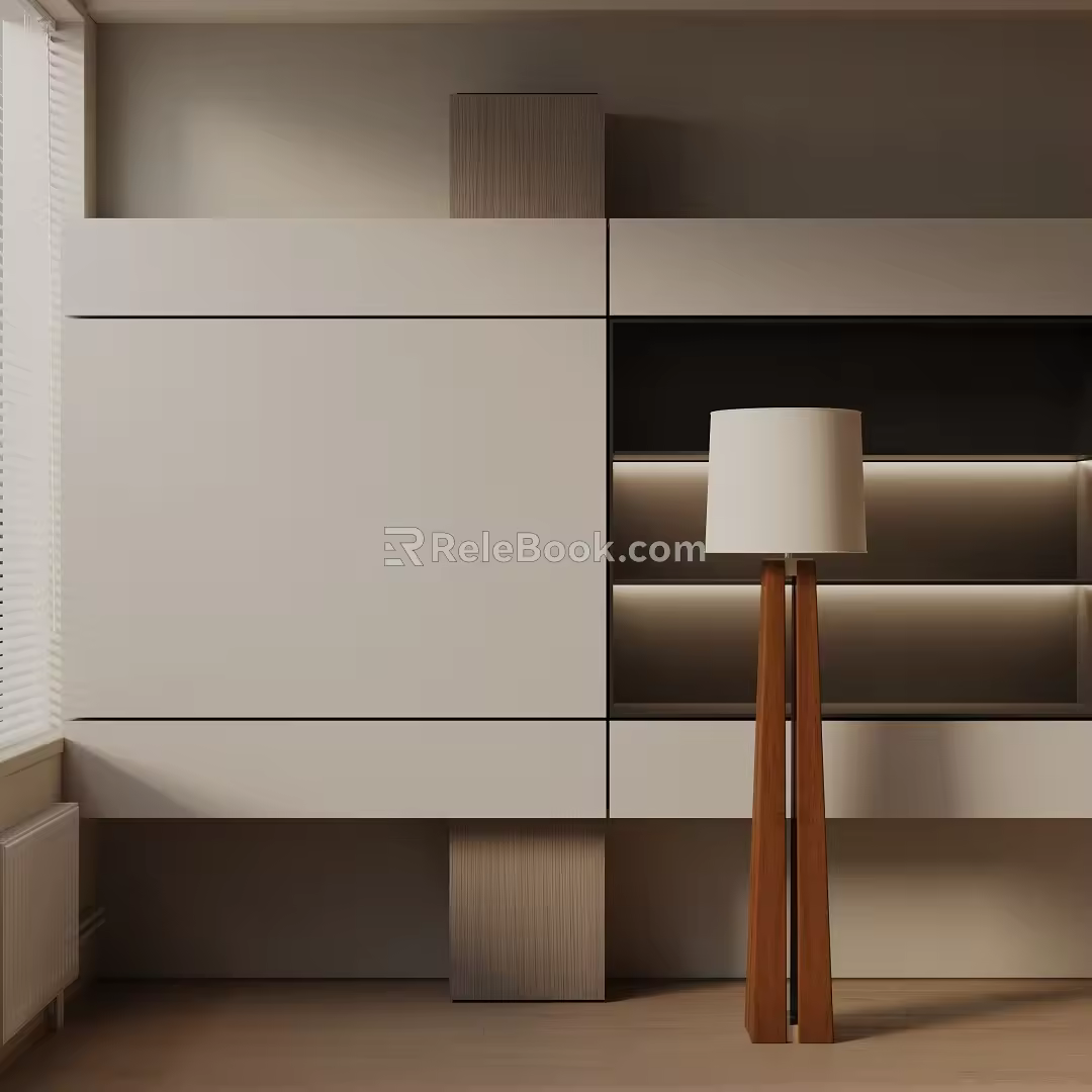 Modern floor lamp 3d model