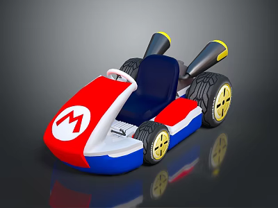 Cartoon Racing Cartoon Sports Car Racing Model Game Racing Offroad Racing Kart Karting Cars 3d model