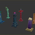 Columns Stone Columns Stone Columns Old Columns Roman Columns Roman Columns Classical Columns Greek Columns 3d model