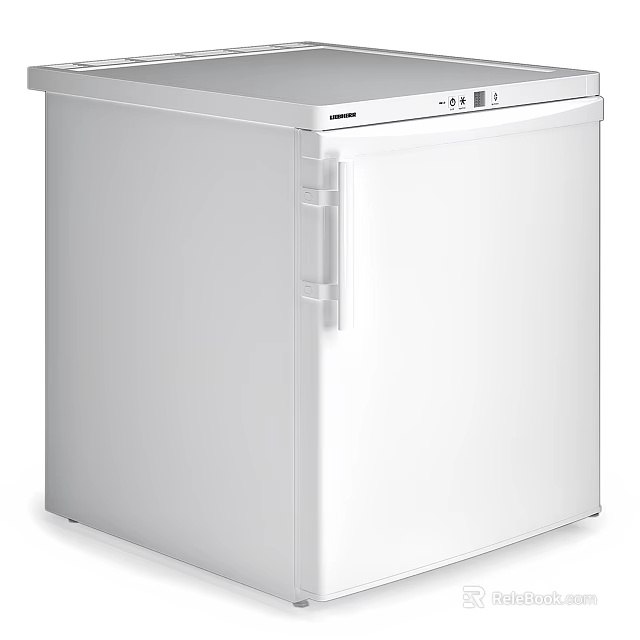 Modern Single Door White Refrigerator Freezer With Sleek Design For Home Kitchen 3d model 