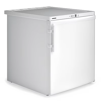 Modern Single Door White Refrigerator Freezer With Sleek Design For Home Kitchen 3d model