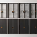 New Chinese Double Door 3d model