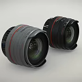 Two High Quality Camera Lenses With Red Accent Rings For Smartphone Digital Photography