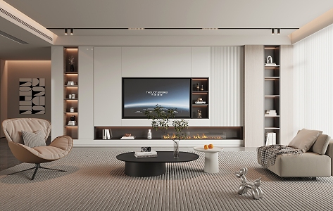 TV background wall 3d model