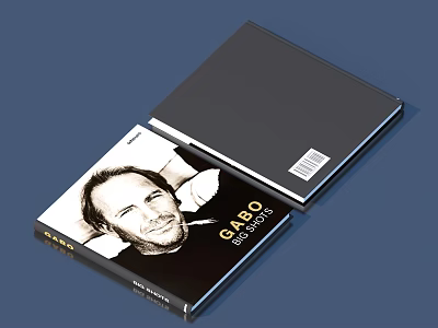 GABO Selected Works Book With Black White Portrait Cover And Hardcover Design 3d model
